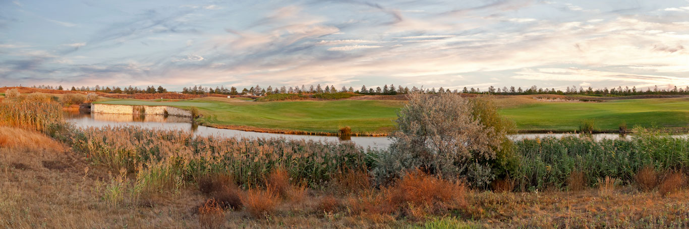 The fourth hole at BlackSeaRama golf course, Cape Kaliakra, Bulgaria