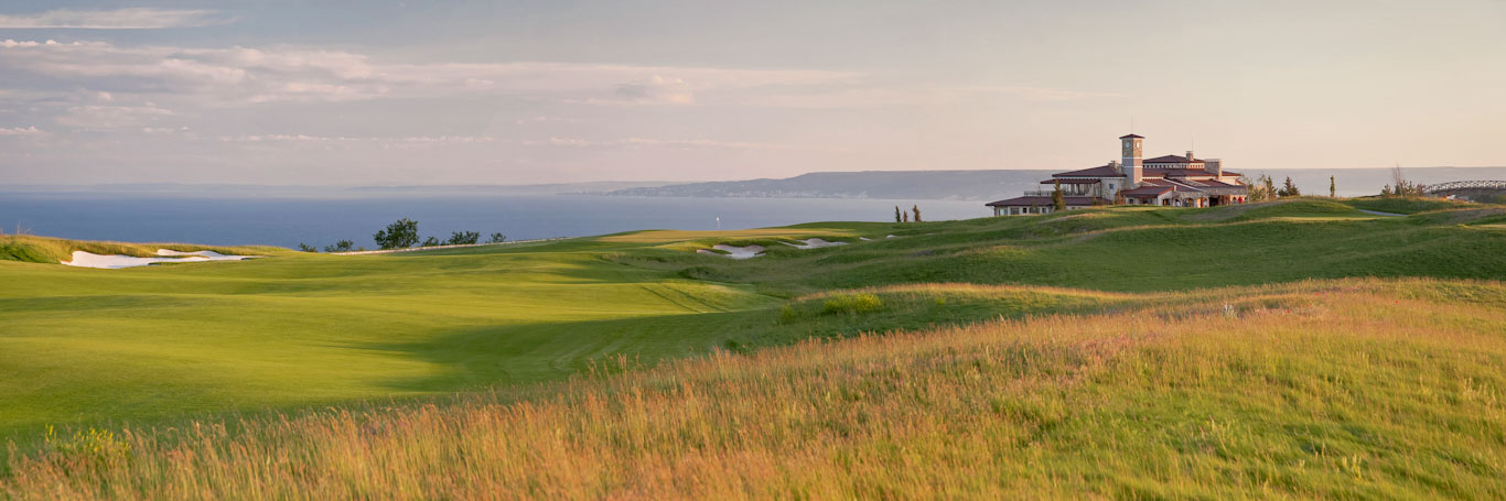 The ninth fairway at BlackSeaRama golf course, Cape Kaliakra, Bulgaria