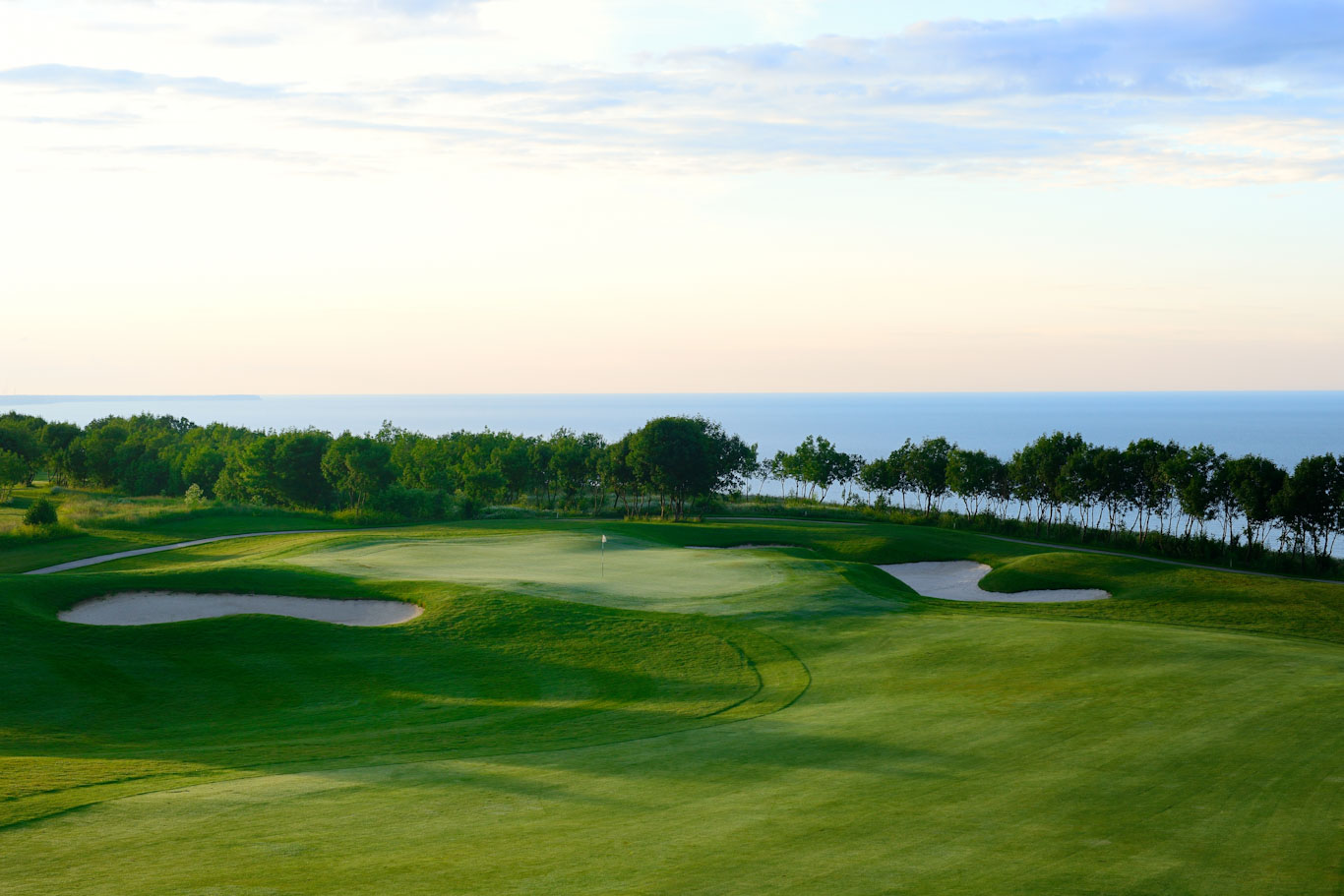 The seventh hole at Lighthouse Golf course, Cape Kaliakra, Bulgaria
