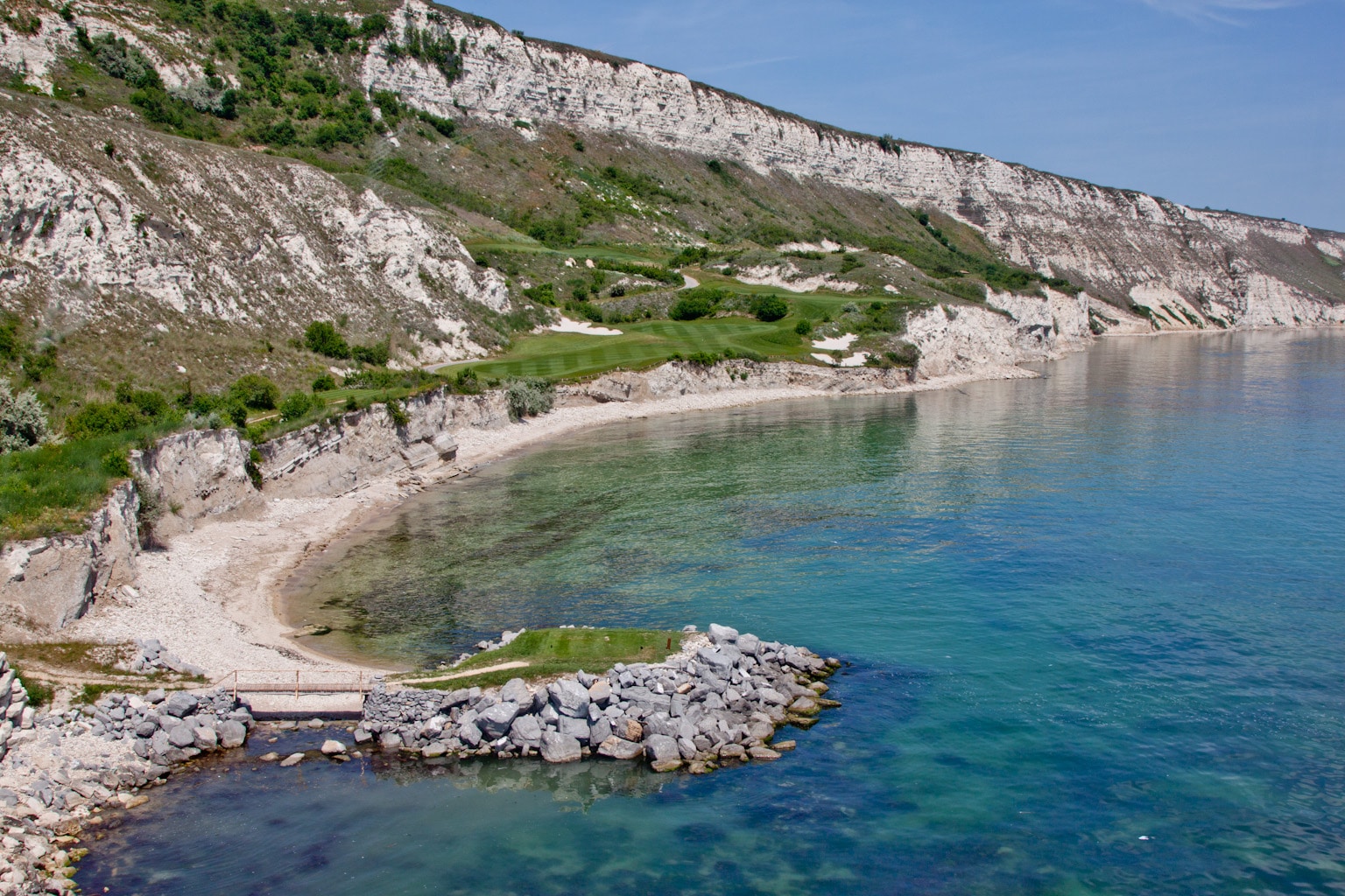 Beautiful scenery at Thracian Cliffs golf course, Bulgaria