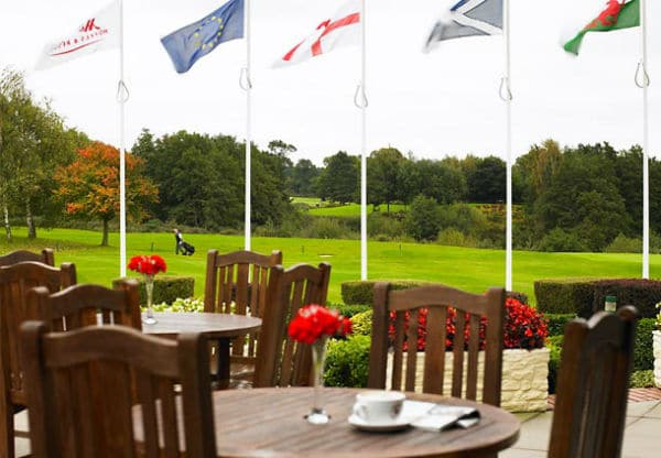 By the golf courses at Marriott Forest of Arden Hotel & Country Club Hotel, near Birmingham, England. Golf Planet Holidays