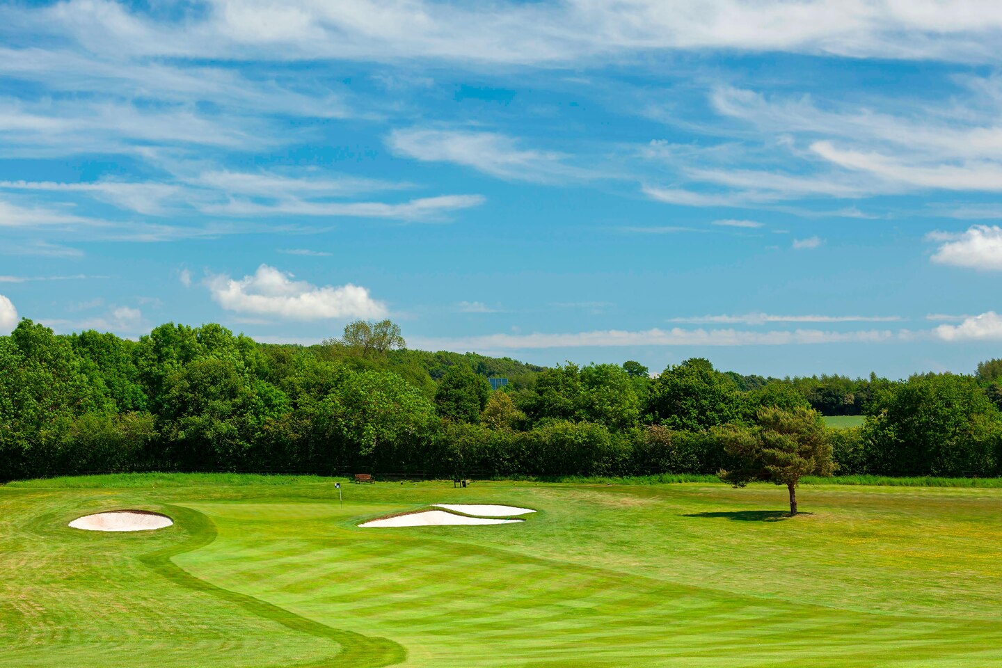The seventeenth hole on Forest of Arden Golf Course, Solihull, England