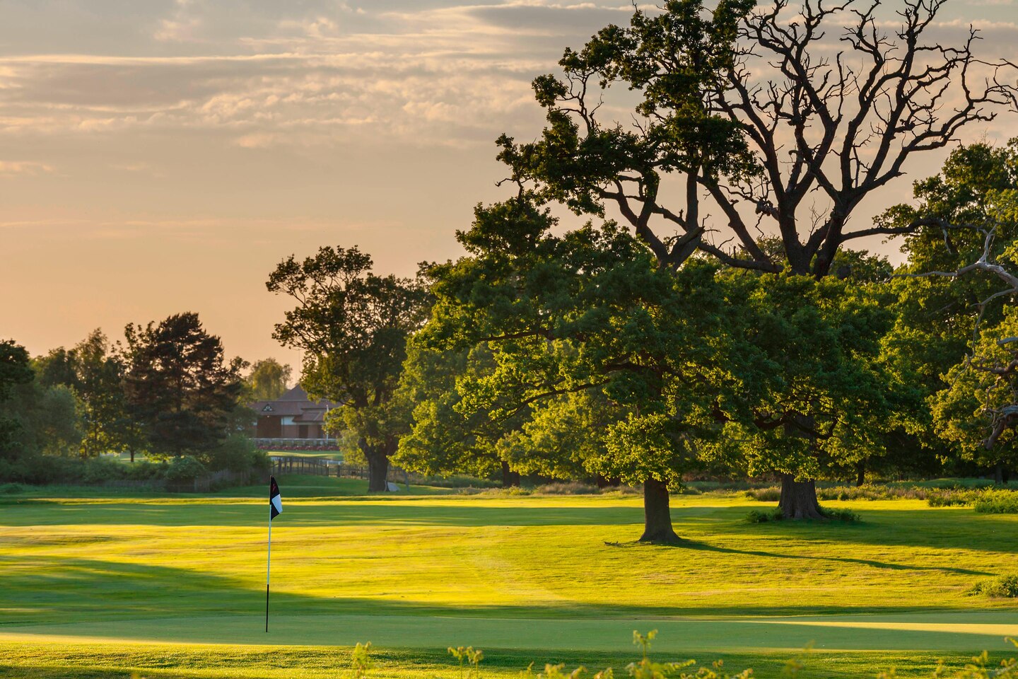 The 13th green at Forest of Arden golf course, near Solihull, England