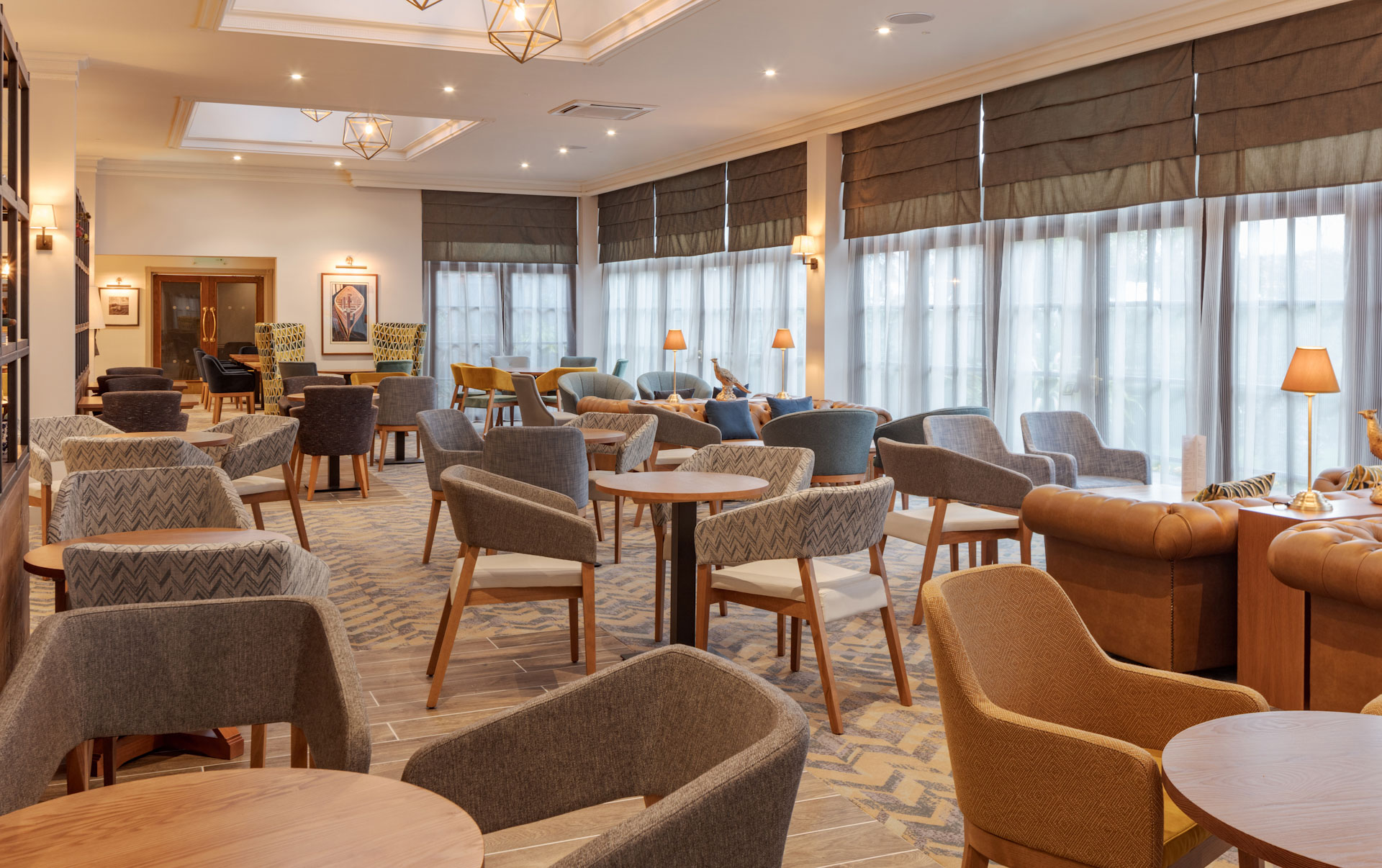 The bar and Grill Restaurant at Forest Pines Spa and Golf Resort, Lincolnshire, England