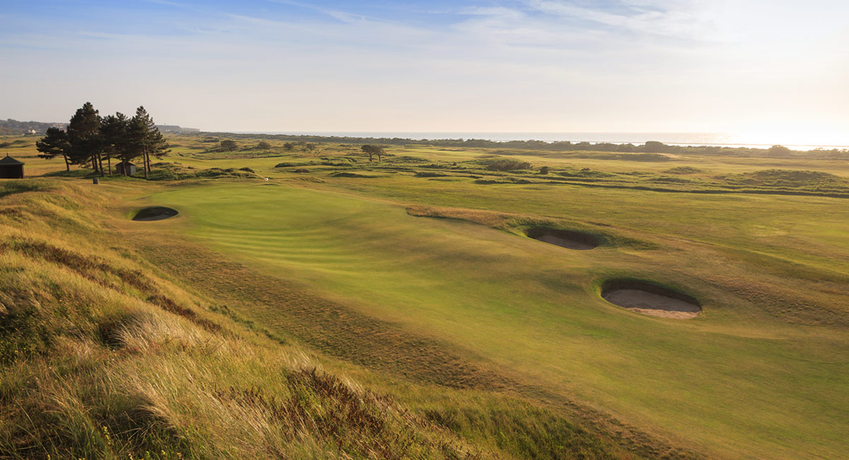 The ninth hole at Hunstanton Golf Club, Norfolk, England