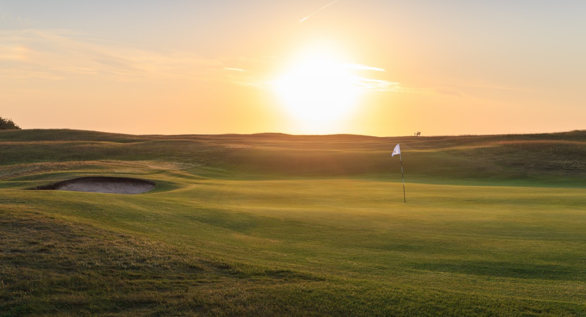 The 14th hole at Hunstanton Golf Club, Norfolk, England