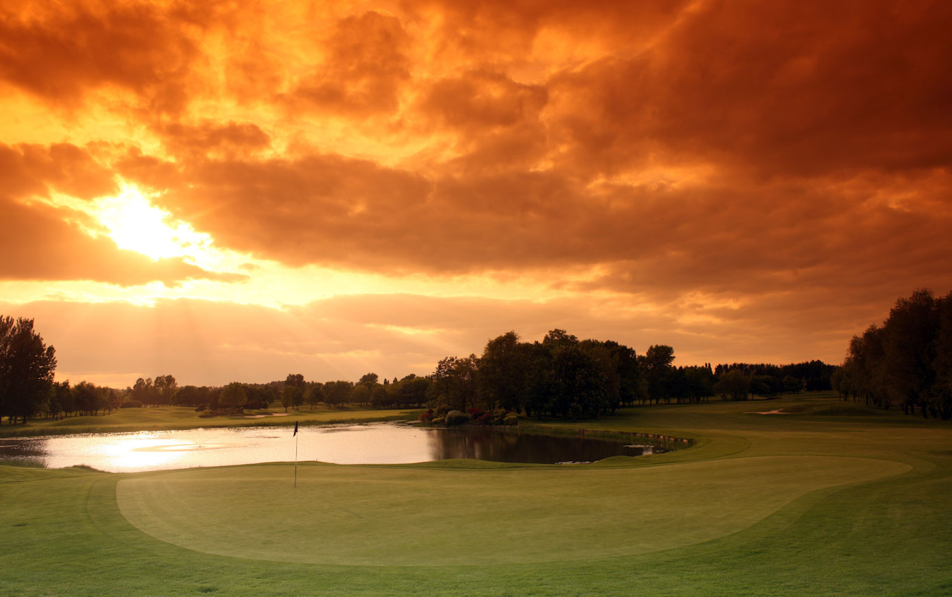 Sunset over Belfry Hotel and Golf Resort, United Kingdom