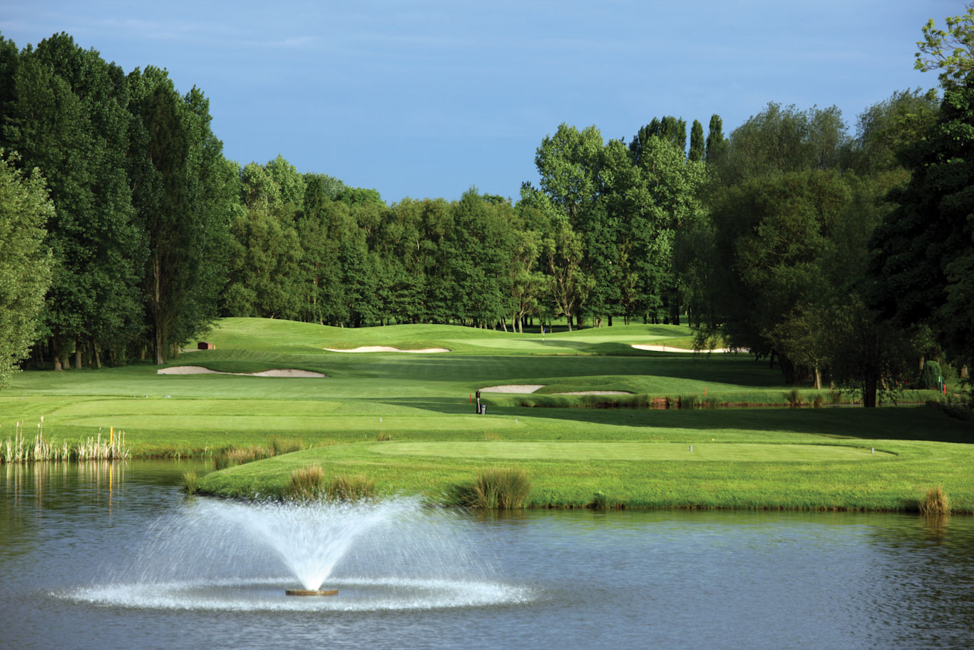 Down the fairway of The Brabazon course, The Belfry Hotel and Resort, United Kingdom
