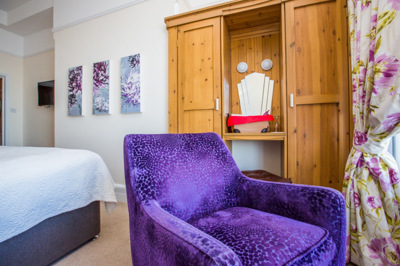 A bedroom at The Red Lion, Cromer, Norfolk, England