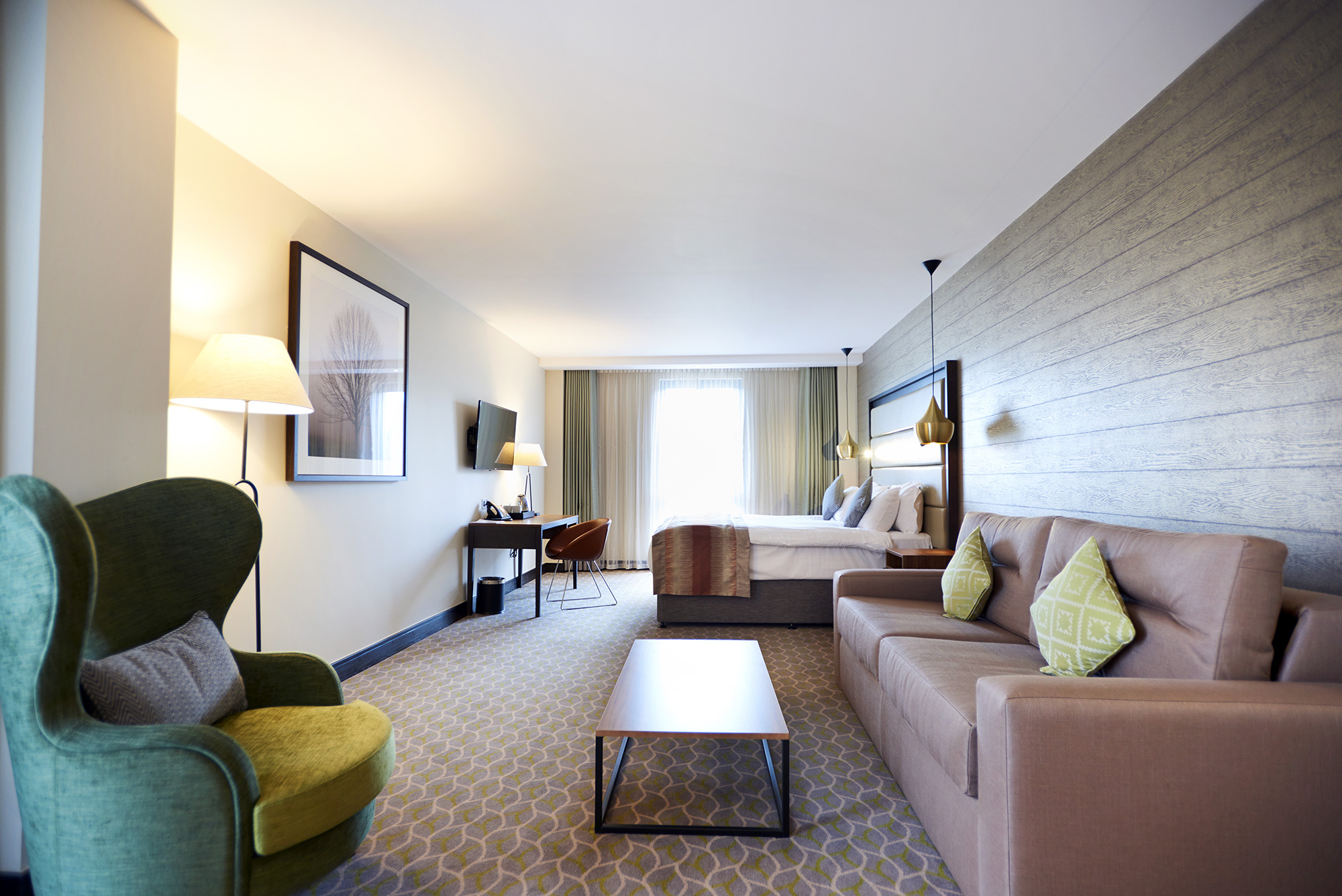 The bedrooms are large at The Warwickshire Golf and Country Club, England