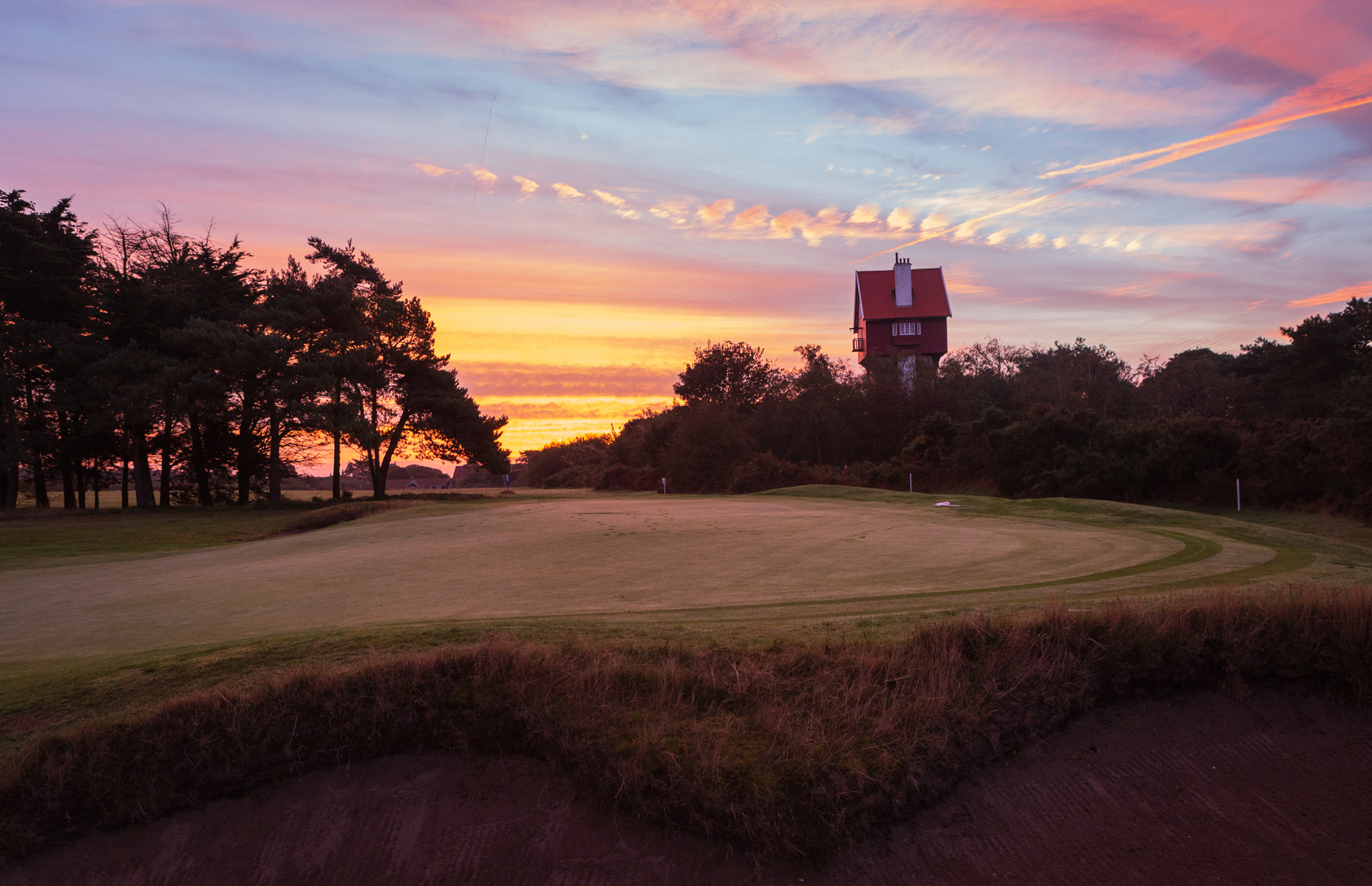 Glorious seaside skies at Thorpeness Golf Club and Hotel, Suffolk, England. Golf Planet Holidays