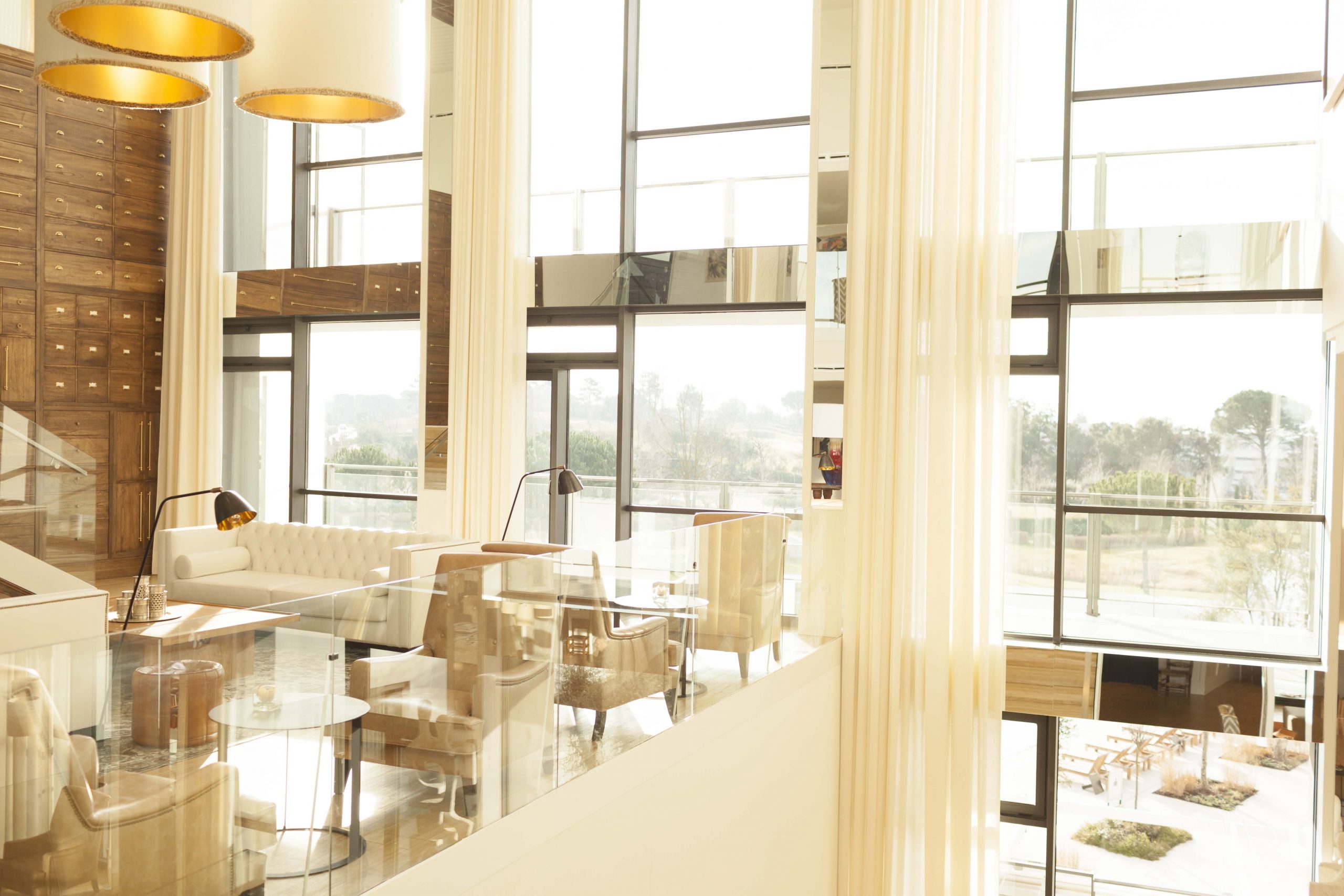 Relax in the elegant lounge at Hotel Camiral PGA Catalunya Golf Resort, Costa Brava, Spain