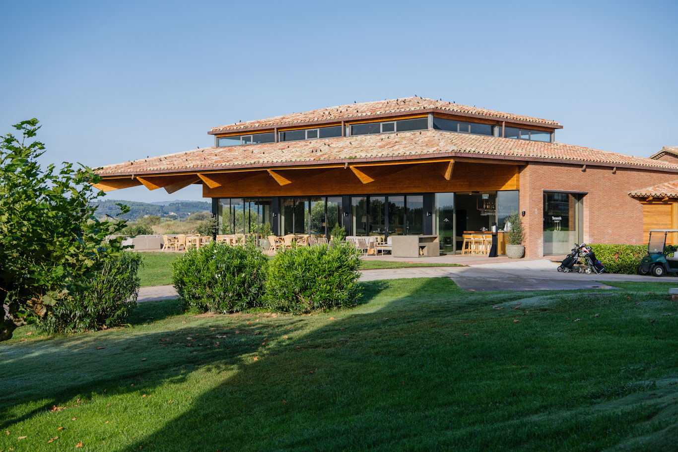 The clubhouse at Emporda Links and Forest Girona, Costa Brava, Spain, is a great place to relax post golf