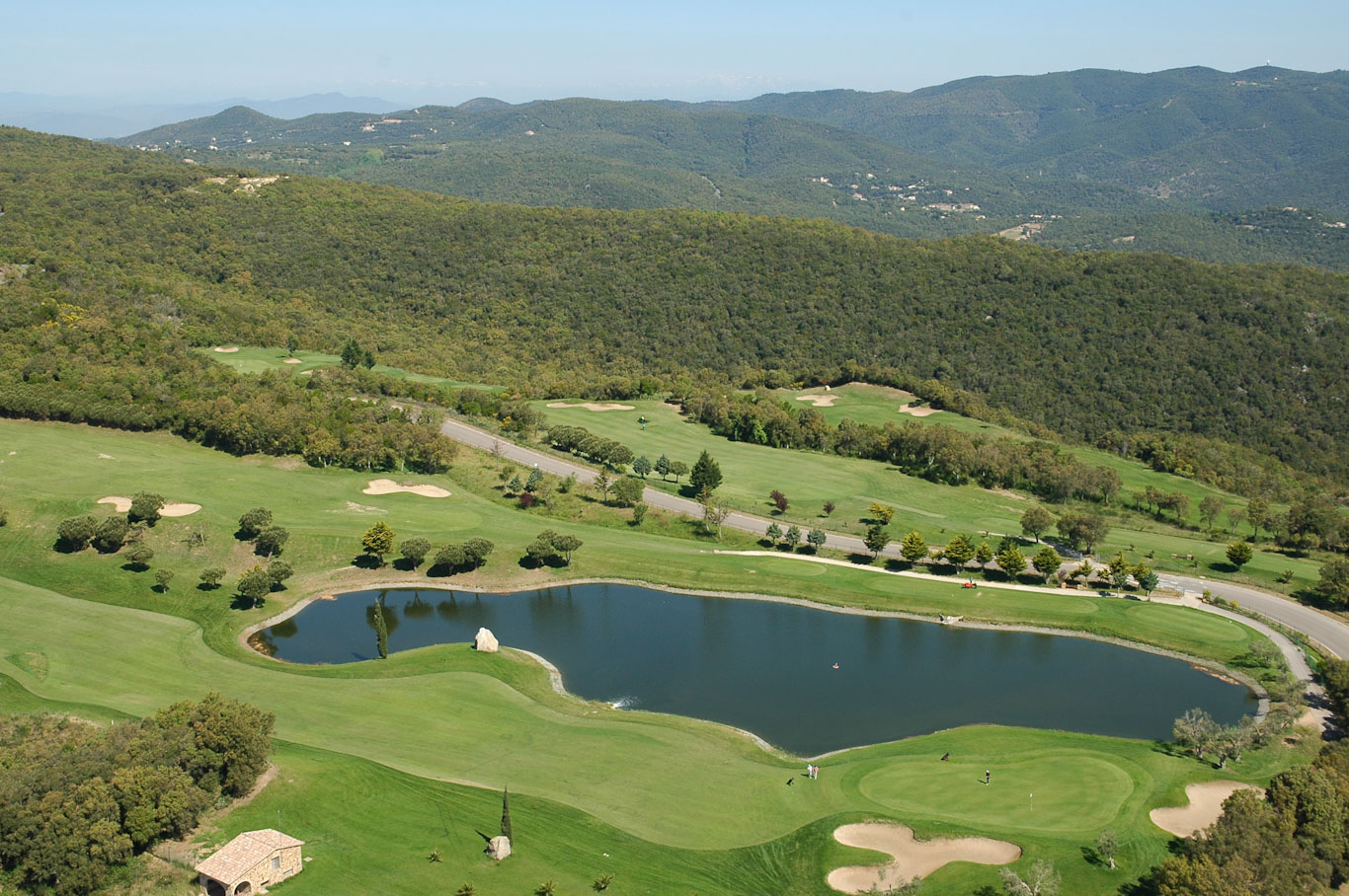 Bird's eye view of Golf d'Aro, Costa Brava, Spain