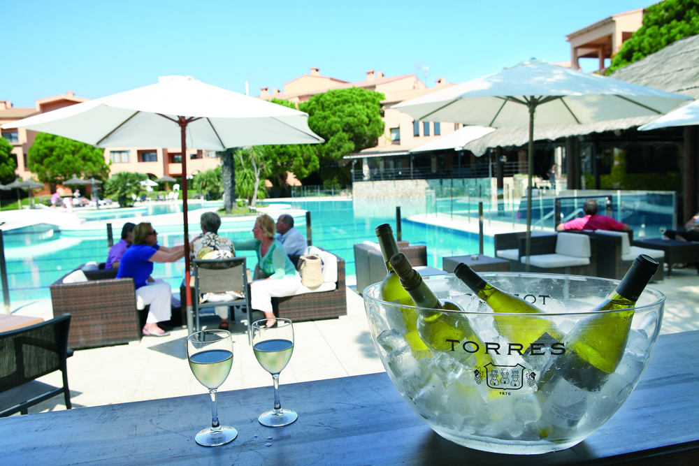 The pool bar at La Costa Golf and Beach Resort, Costa Brava, Spain