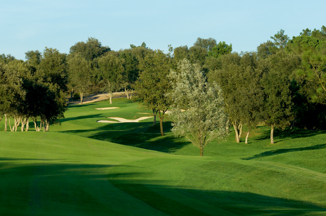 Undulating fairways at PGA Catalunya golf Resort. Costa Brava, Spain
