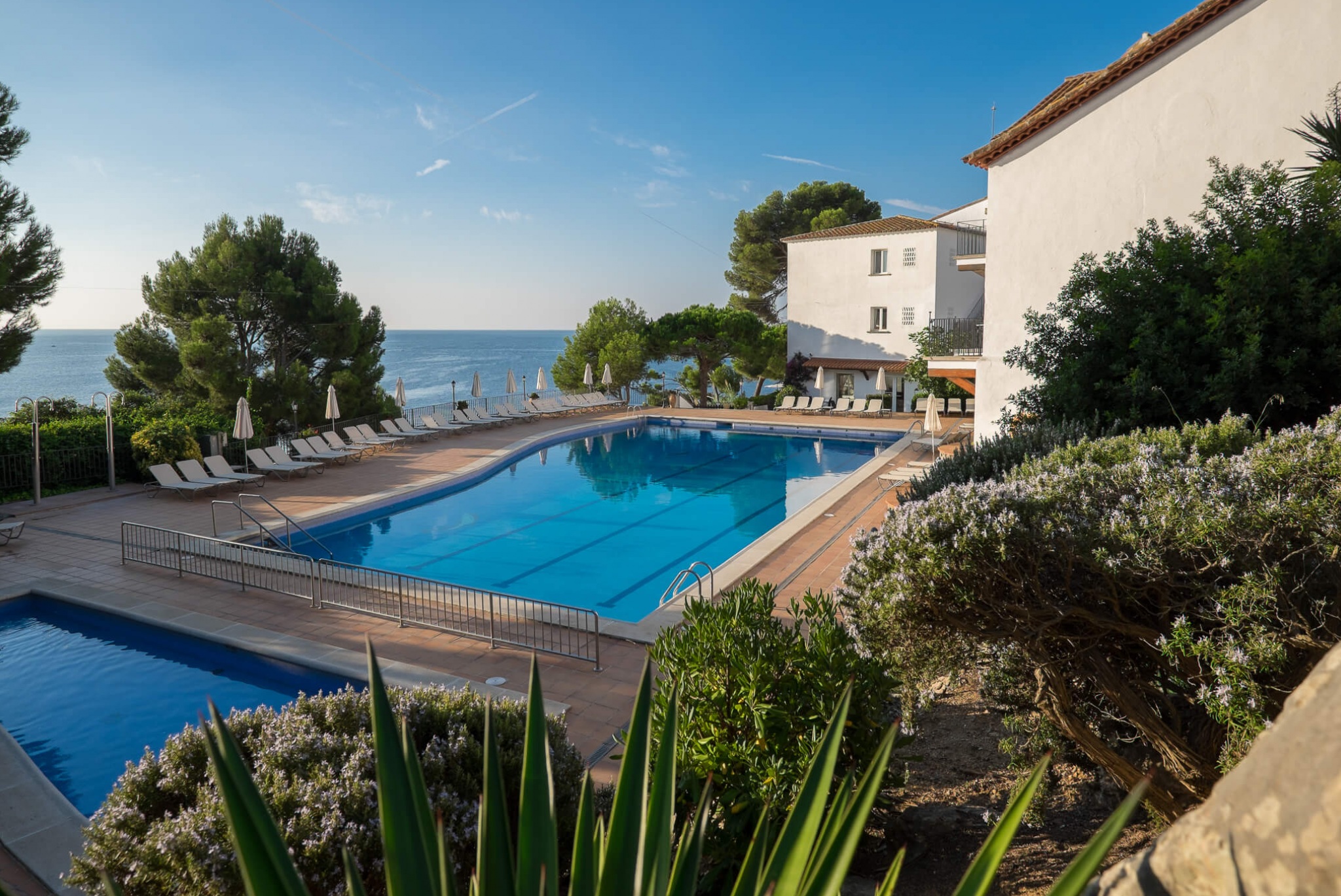 The outdoor swimming pool at Park San Jorge Hotel, Platja d'Aro, Spain
