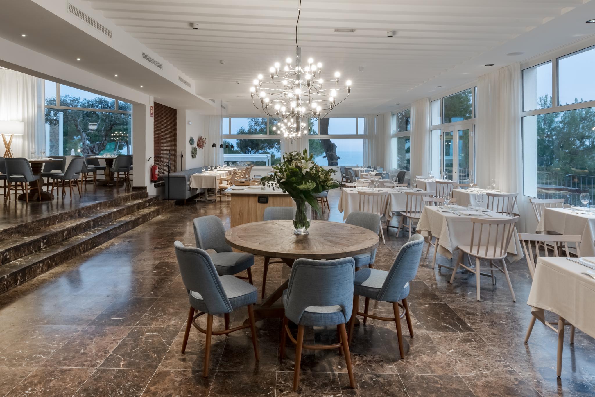 The restaurant at Park San Jorge Hotel, Platja d'Aro, Spain