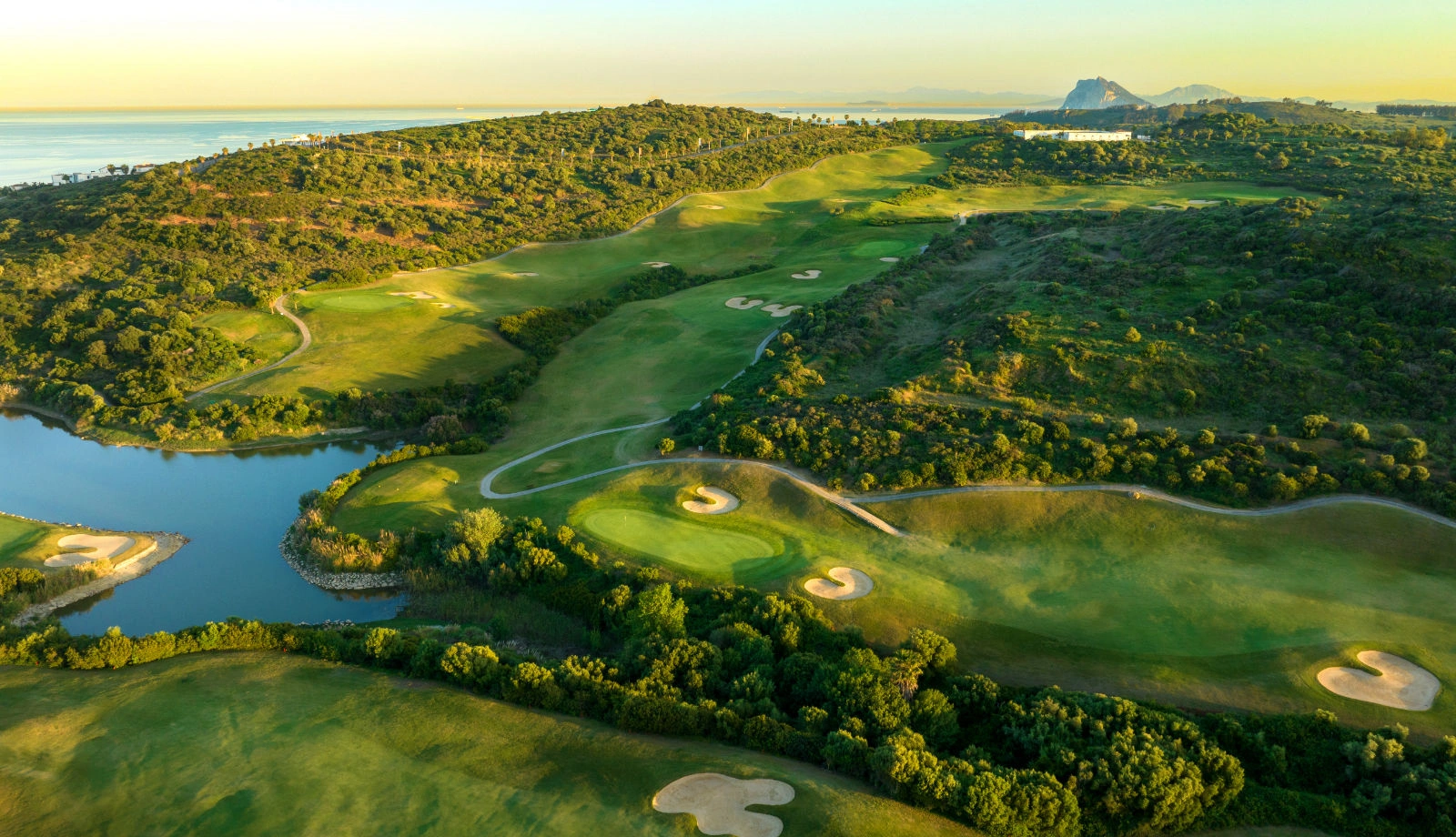 Bird's eye view at La Hacienda Golf Links, Costa del Sol, Spain. Golf Planet Holidays.