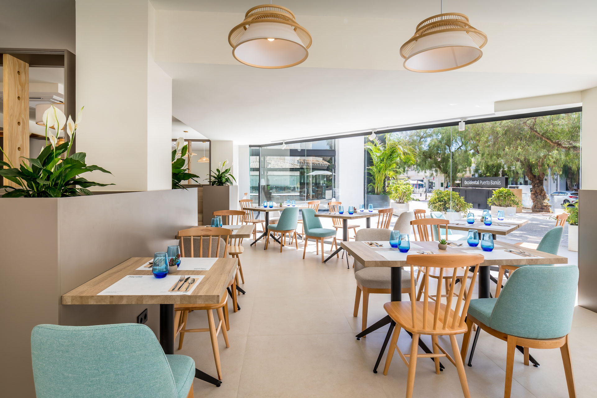 Dining at Barcelo Occidental Banus, Costa del Sol, Spain. Golf Planet Holidays.