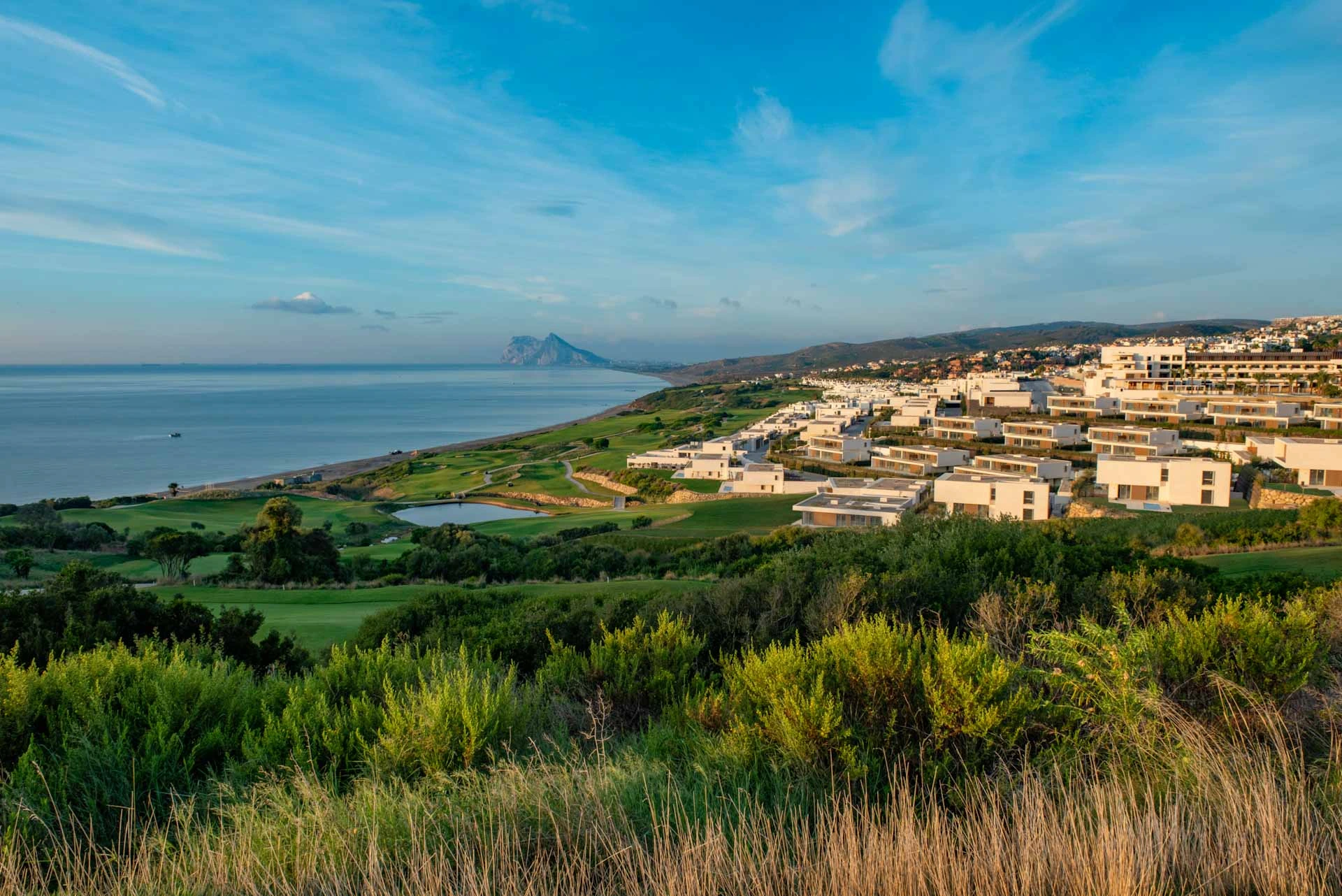 Views from Hacienda Golf Club at Fairmont La Hacienda, Costa del Sol, Spain. Golf Planet Holidays.