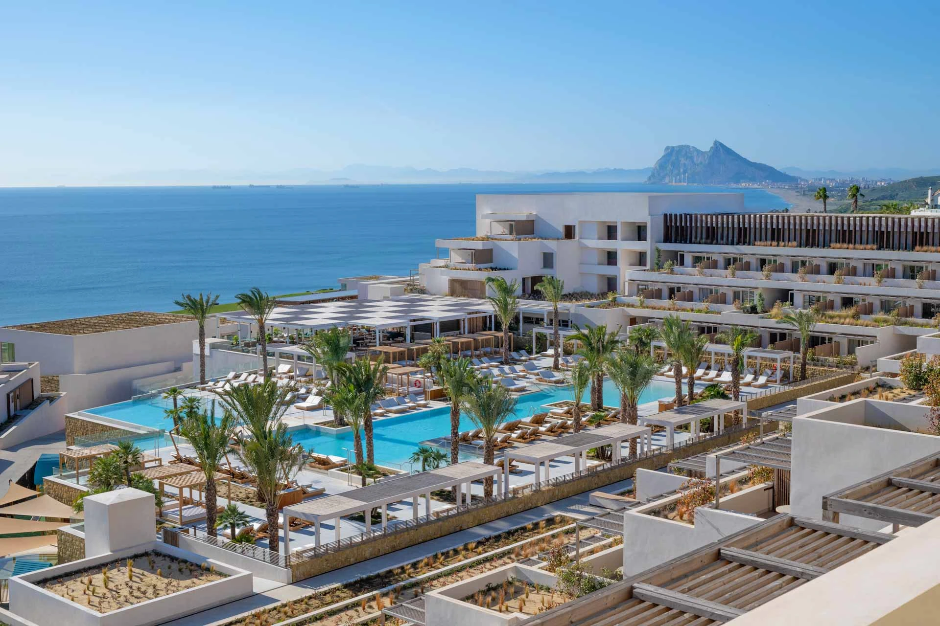 Seaviews from Fairmont La Hacienda at La Alcaidesa, Costa del Sol, Spain. Golf Planet Holidays.