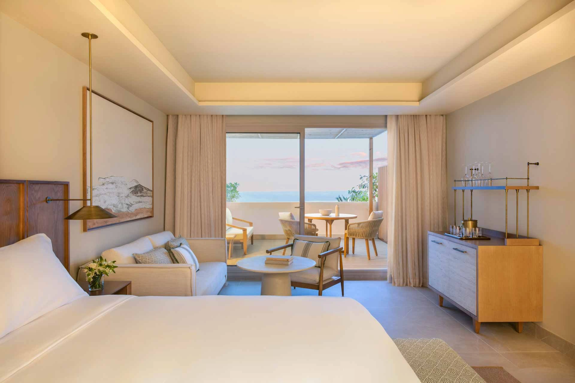 Bedroom at Fairmont La Hacienda, La Alcaidesa, Costa del Sol, Spain. Golf Planet Holidays.