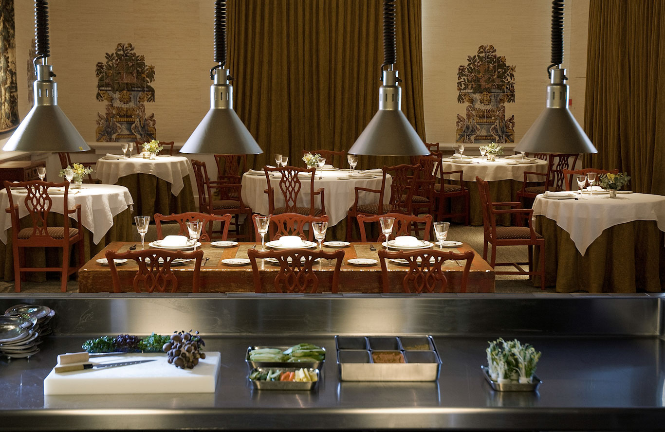 The Kabuki restaurant at Finca Cortesin restaurant, Costa del Sol, Spain