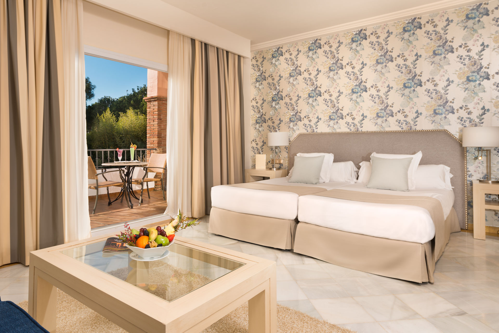 A twin room at the La Cala Golf Resort Hotel, Mijas, Costa del Sol, Spain. Golf Planet Holidays.