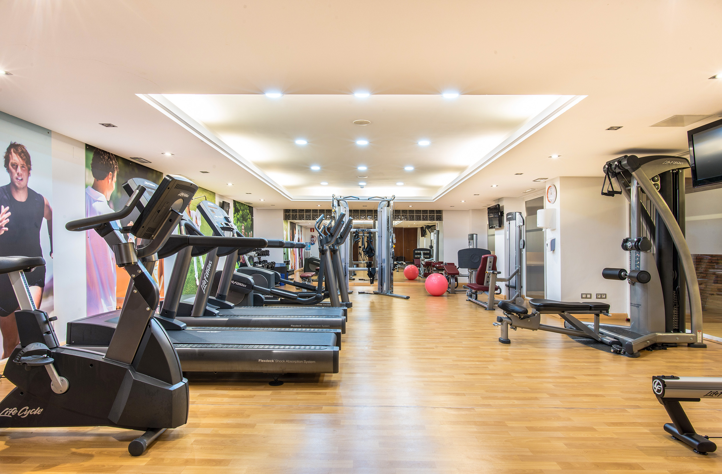 The gym at the La Cala Golf Resort Hotel, Mijas, Costa del Sol, Spain. Golf Planet Holidays.