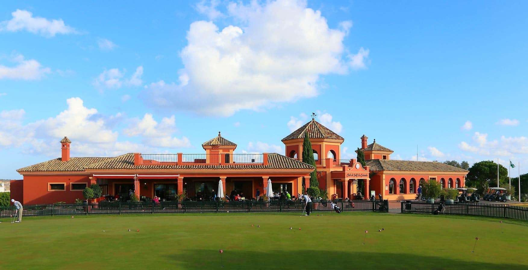 The clubhouse at La Canada golf club, Costa del Sol