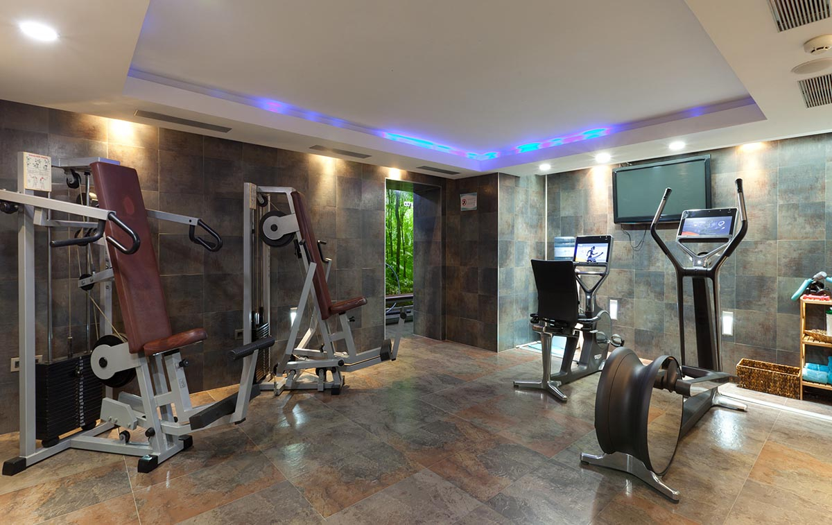 The gym at Los Monteros Spa & Golf Resort, near Marbella, Costa del Sol, Spain. Golf Planet Holidays