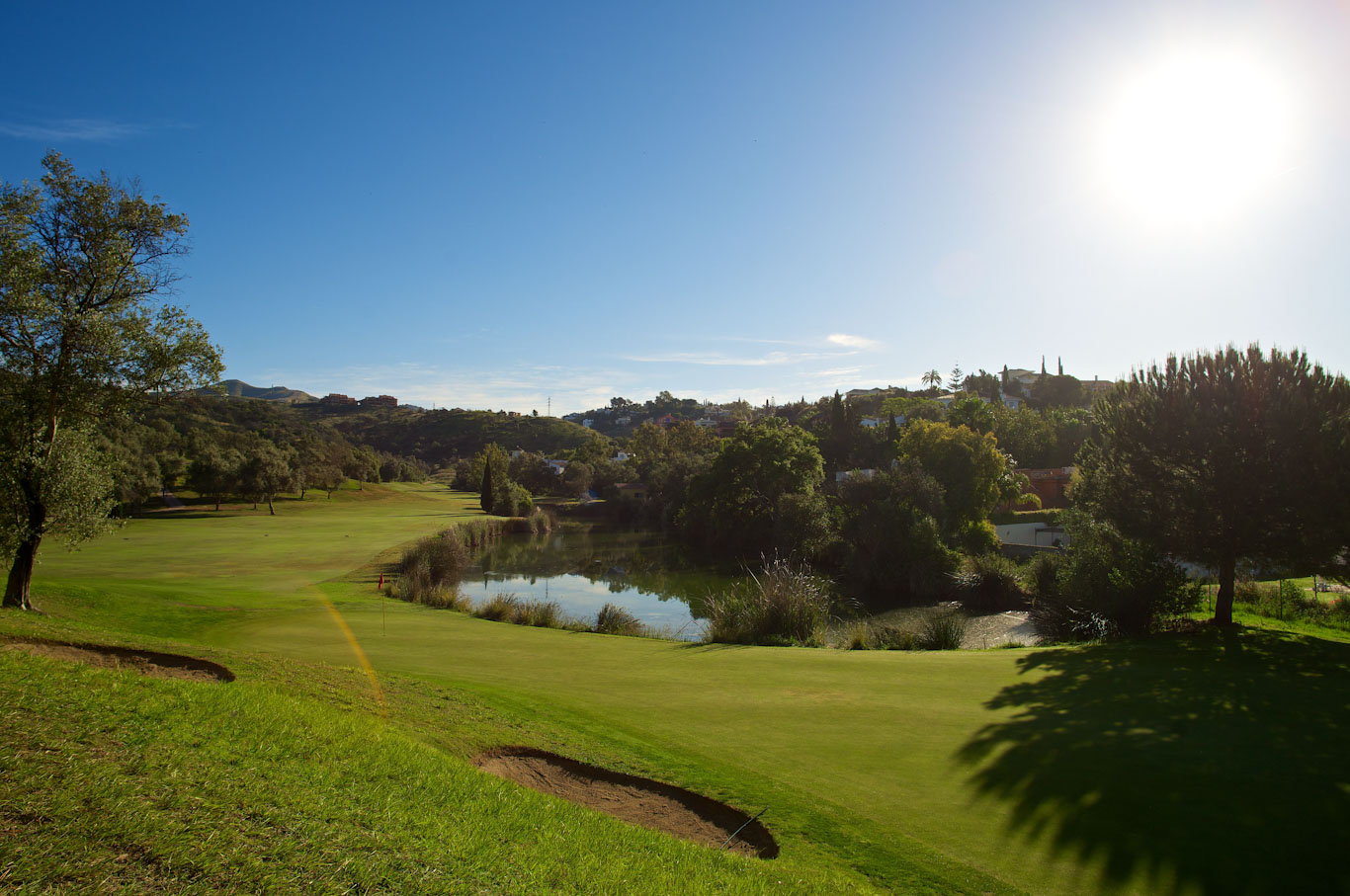 The 13th hole at Marbella Golf and Country Club, Spain
