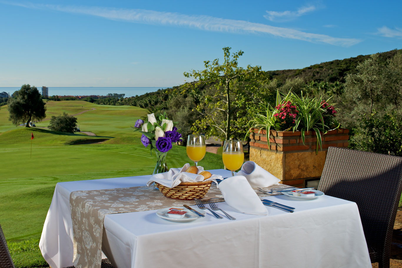 Lunch at Marbella Golf and Country Club, Spain,