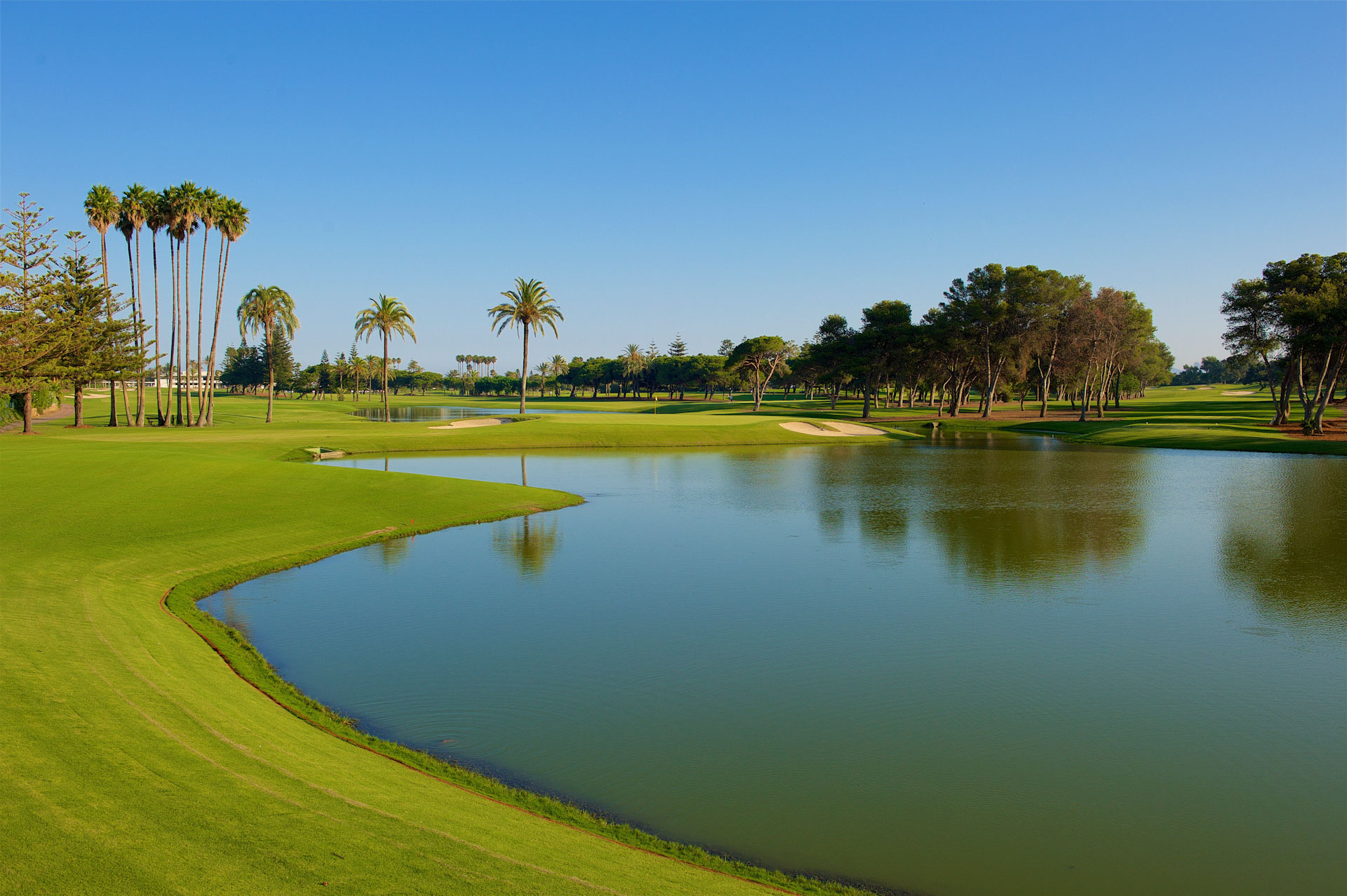 Immaculate setting for Real Club de Sotogrande Golf course, Costa del Sol, Spain
