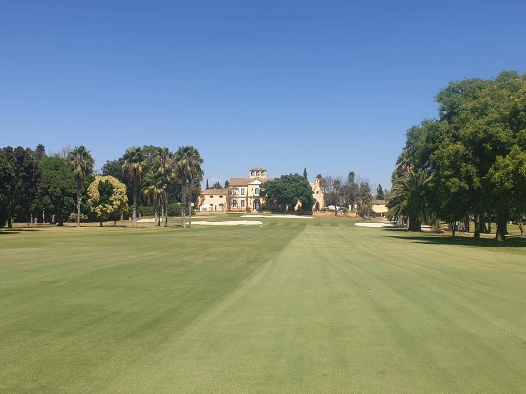 Approaching the clubhouse at Real Guadalhorce Golf Club, Cota del Sol, Spain with Golf Planet Holidays