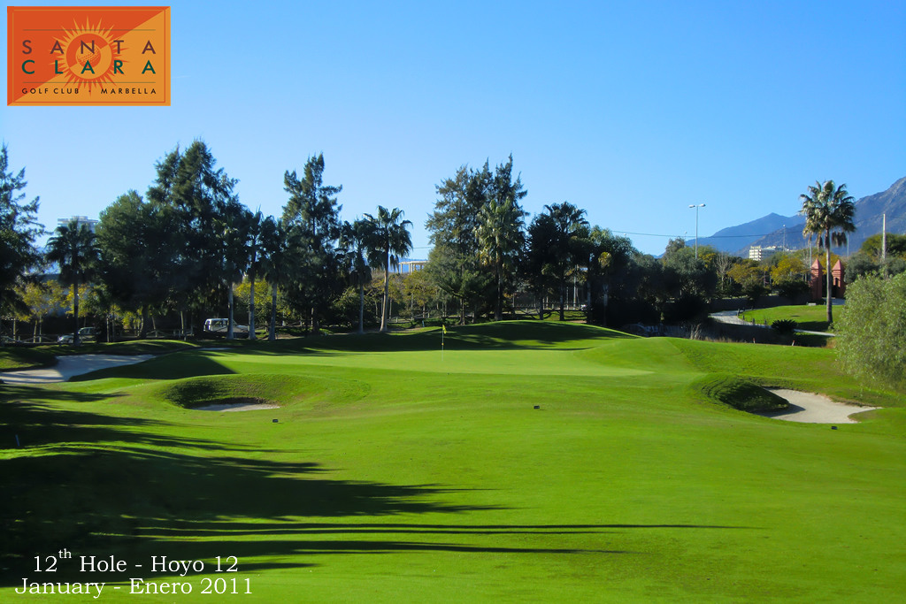 The 12th hole at Santa Clara Golf Club, Costa del Sol, Spain