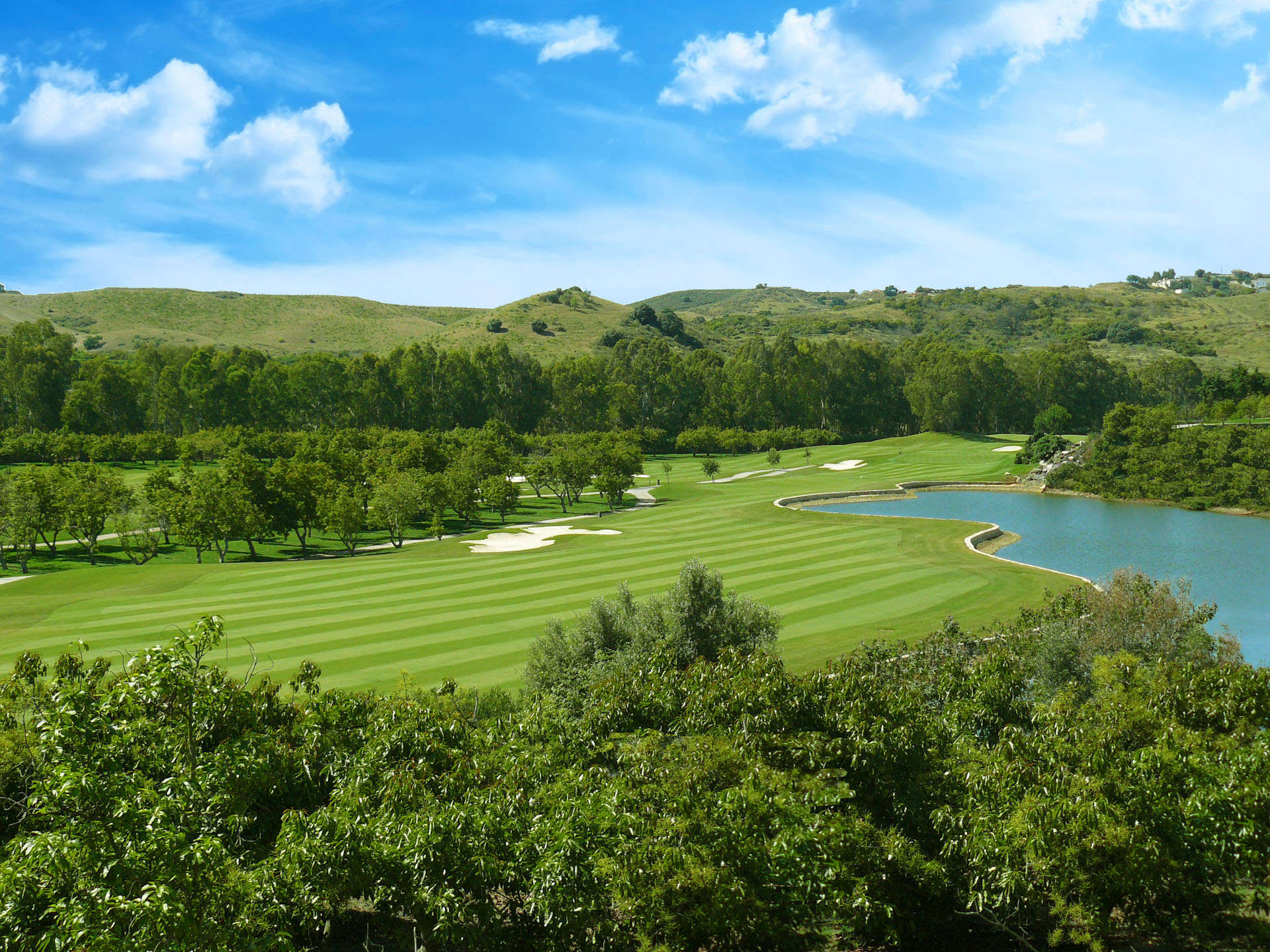 Impressive design at Santana Golf Course, Mijas, Costa del Sol, Spain. Golf Planet Holidays