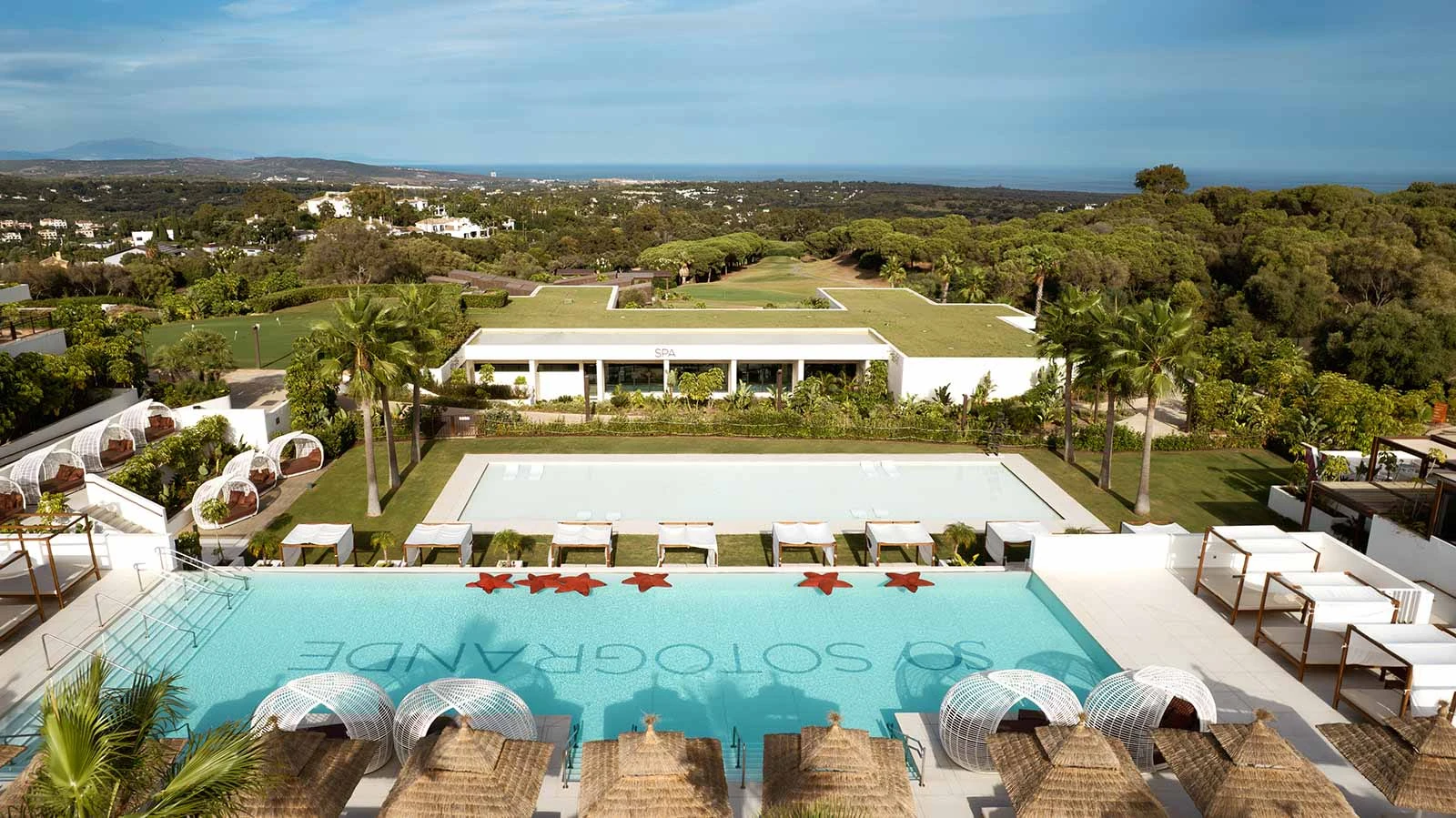 View over the course at So Sotogrande Spa and Golf Hotel, Costa del Sol, Spain. Golf Planet Holidays.