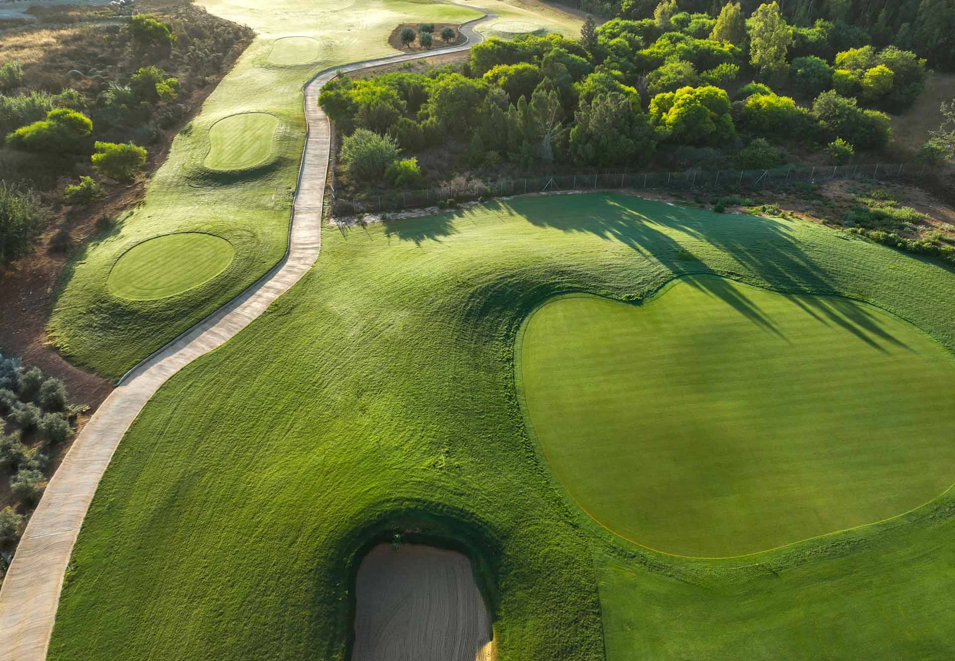 Aerial view of Limassol Greens, Cyprus. Golf Planet Holidays.