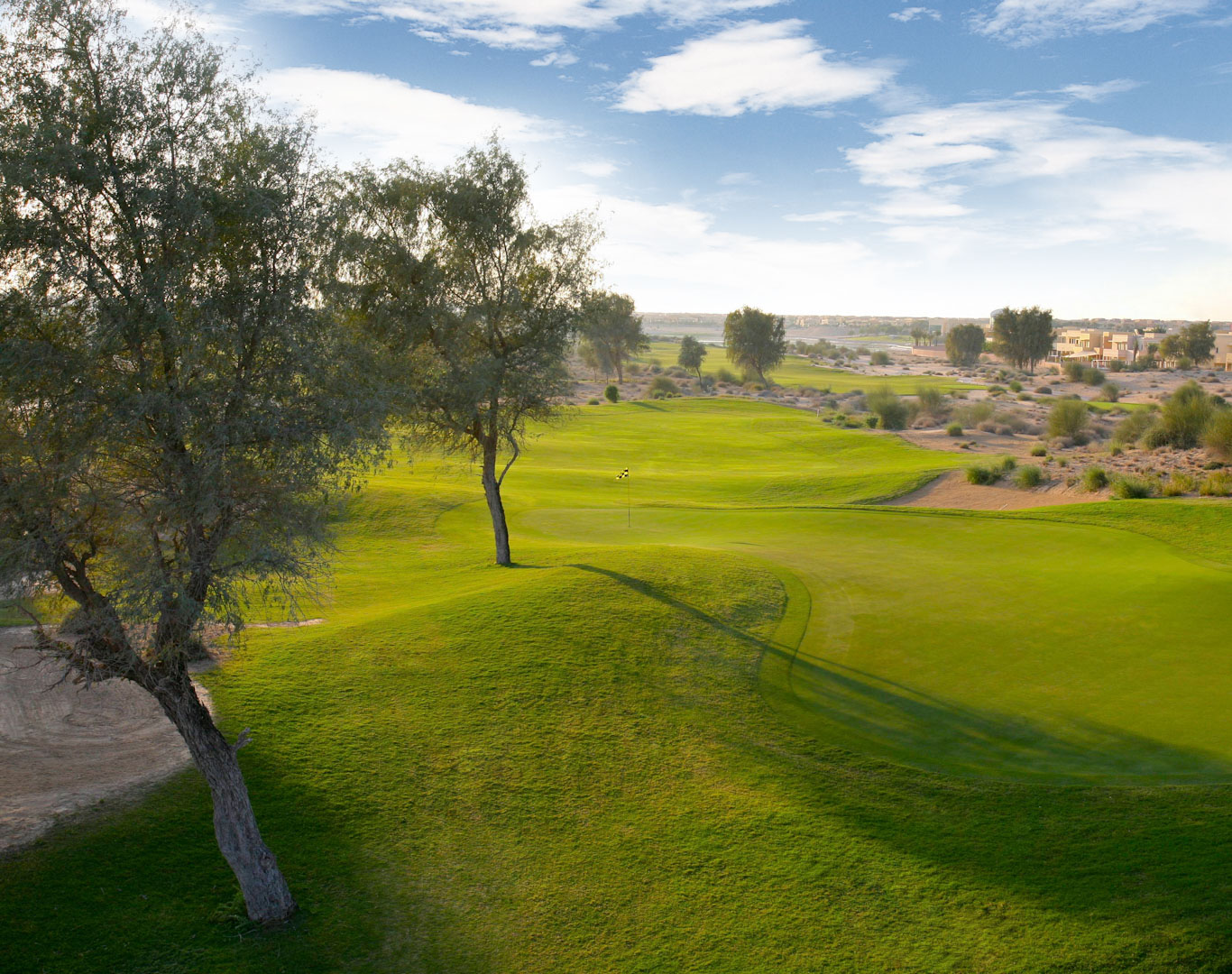 Approaching the green at Arabian Ranches Golf Club, Dubai
