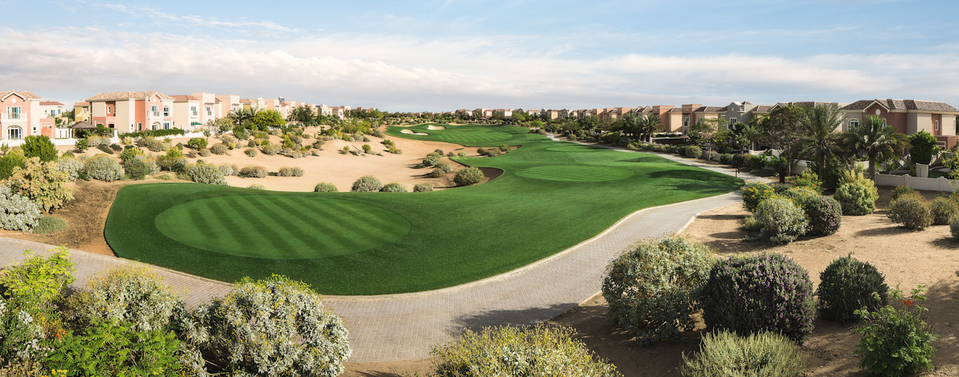 Immaculate tees at The Els Club, Dubai