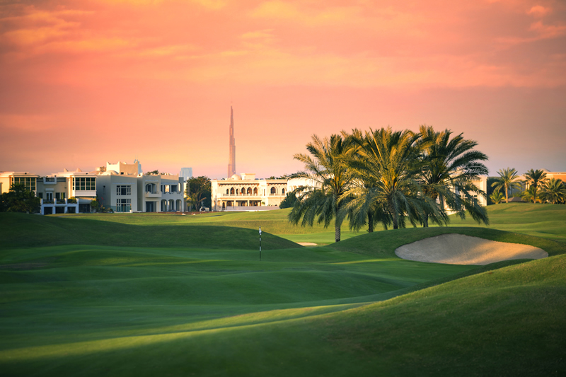 Amazing skies over The Montgomerie Golf Club, Dubai