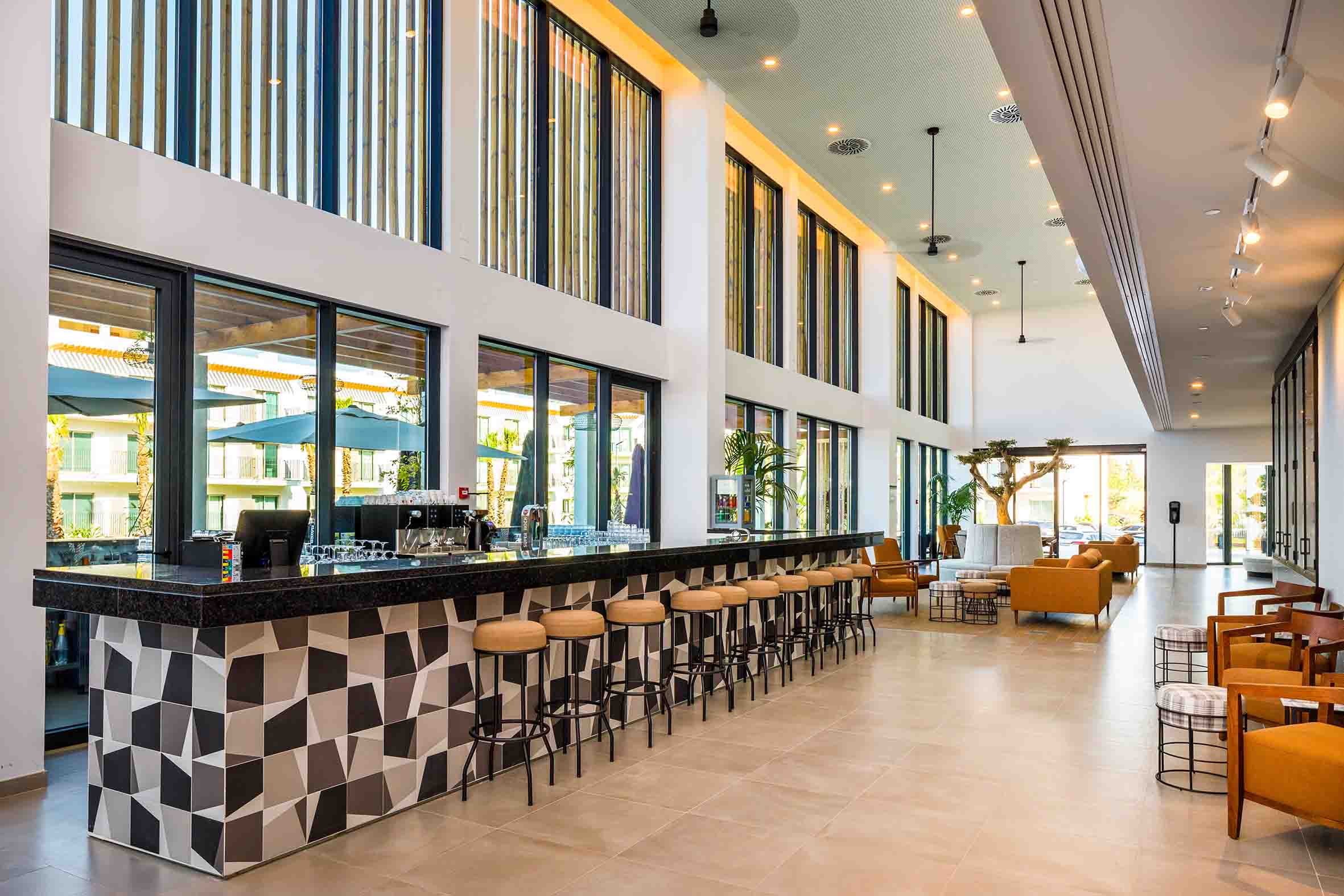 Enjoy a drink at AP Cabanas Beach & Nature, Hotel, Tavira, Eastern Algarve, Portugal. Golf Planet Holidays