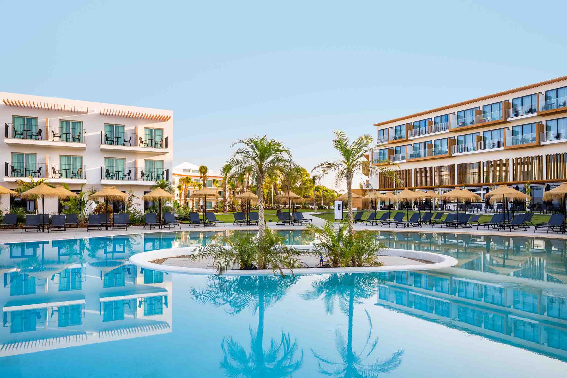 Enjoy a swim at AP Cabanas Beach & Nature, Hotel, Tavira, Eastern Algarve, Portugal. Golf Planet Holidays