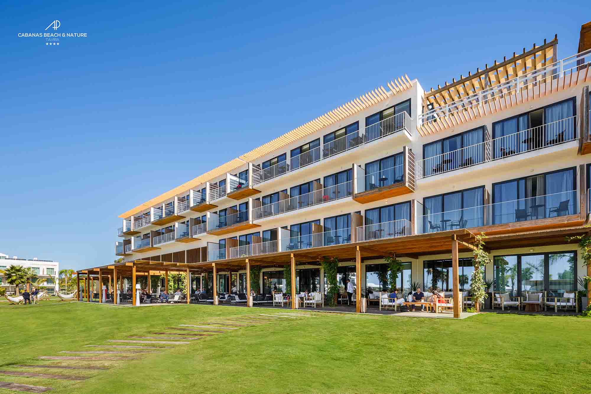 The exterior of AP Cabanas Beach & Nature, Hotel, Tavira, Eastern Algarve, Portugal. Golf Planet Holidays