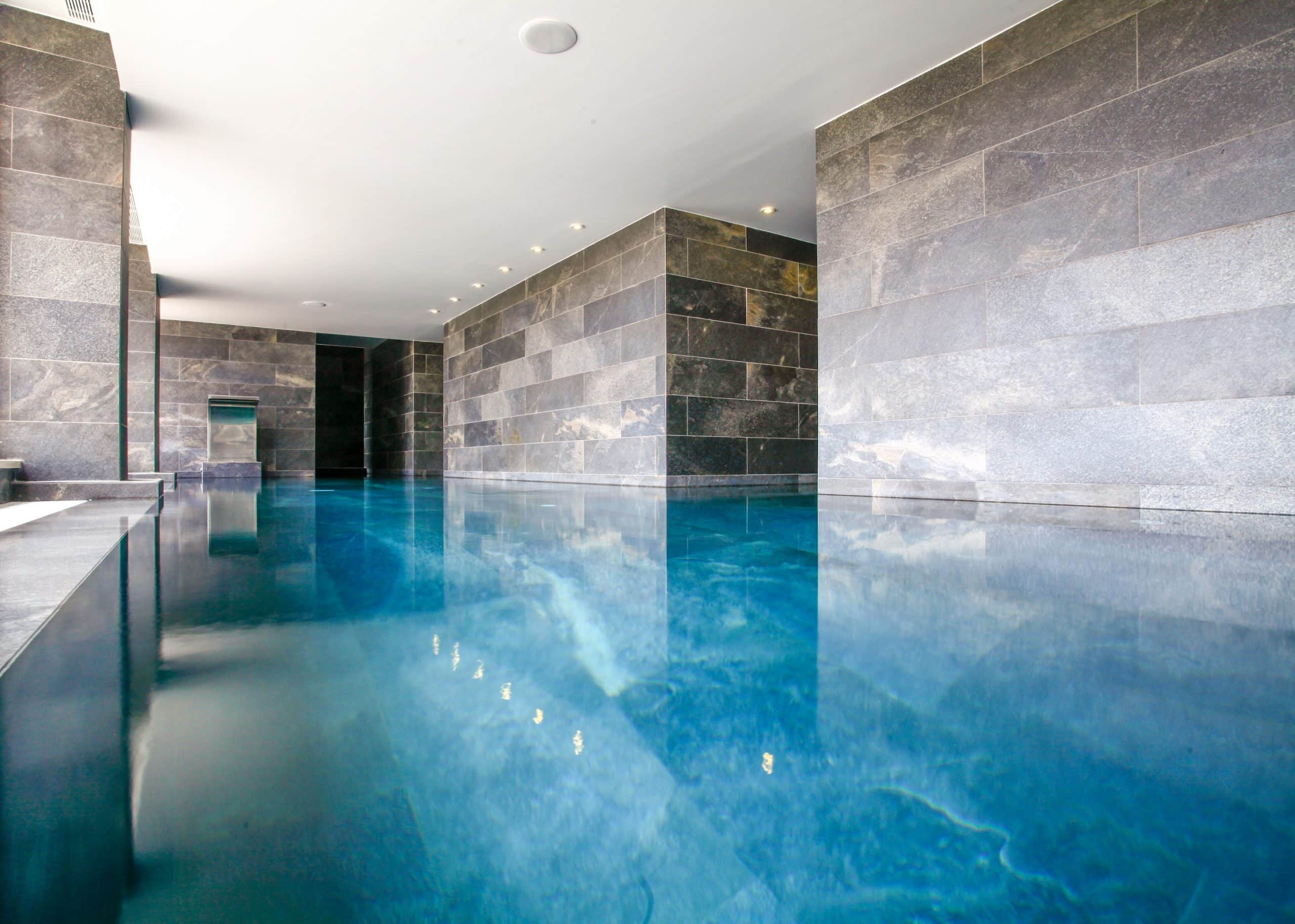 The indoor pool at Maria Nova Lounge Hotel, Tavira, Eastern Algarve