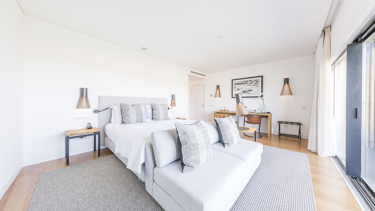Bedroom with balcony at Praia Verde Boutique Hotel Castro Marim, Algarve, Portugal