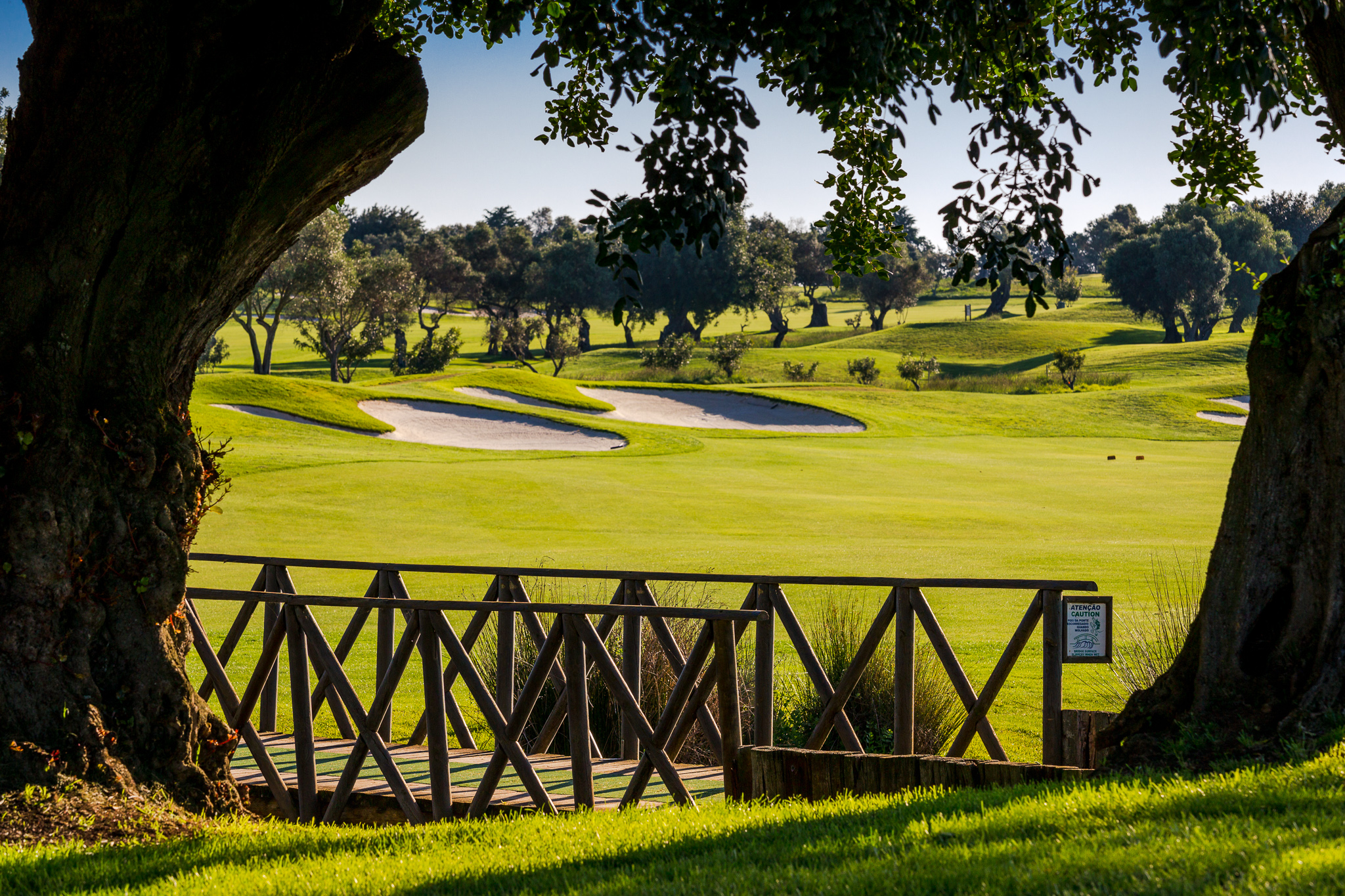 Foot bridge on Quinta de Cima golf course, near Tavira, Eastern Algarve, Portugal