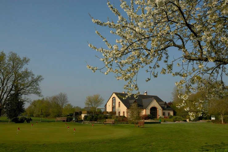 The clubhouse at Anjou Golf Club, near Angers, Loire, France